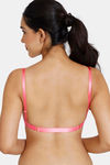 Zivame Beautiful Basics Padded Non Wired 3/4Th Coverage Backless Bra - Pink Lemonade — thumbnail 3